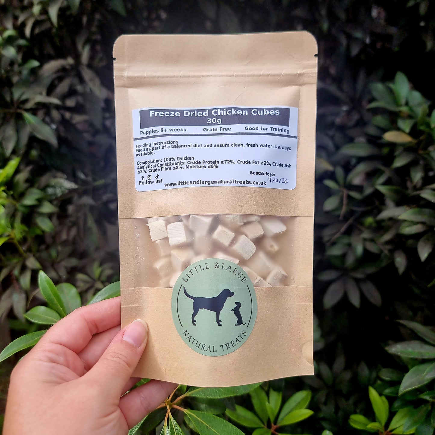 Freeze Dried Chicken Cubes