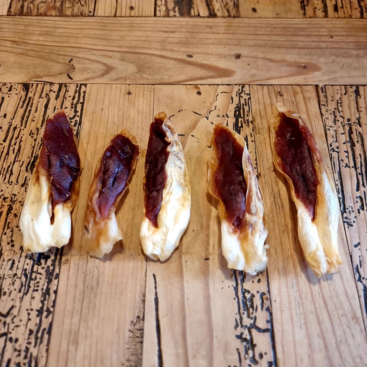 Ostrich Breast filled Rabbit Ear