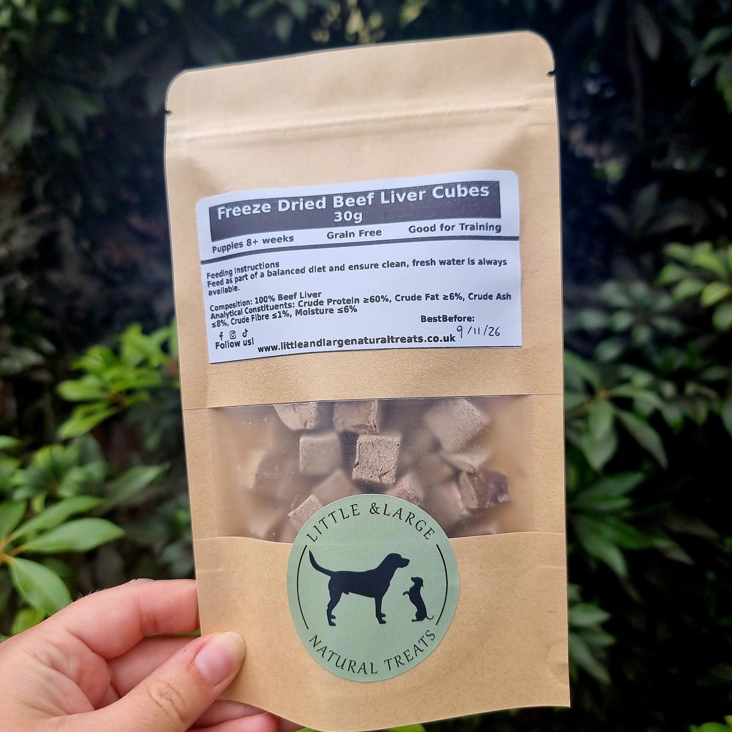 Freeze Dried Beef Liver Cubes