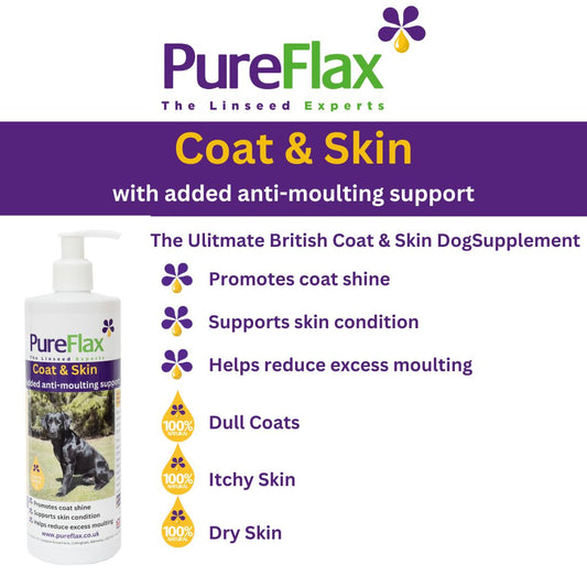 Coat & Skin with added anti-moulting support for all Dogs