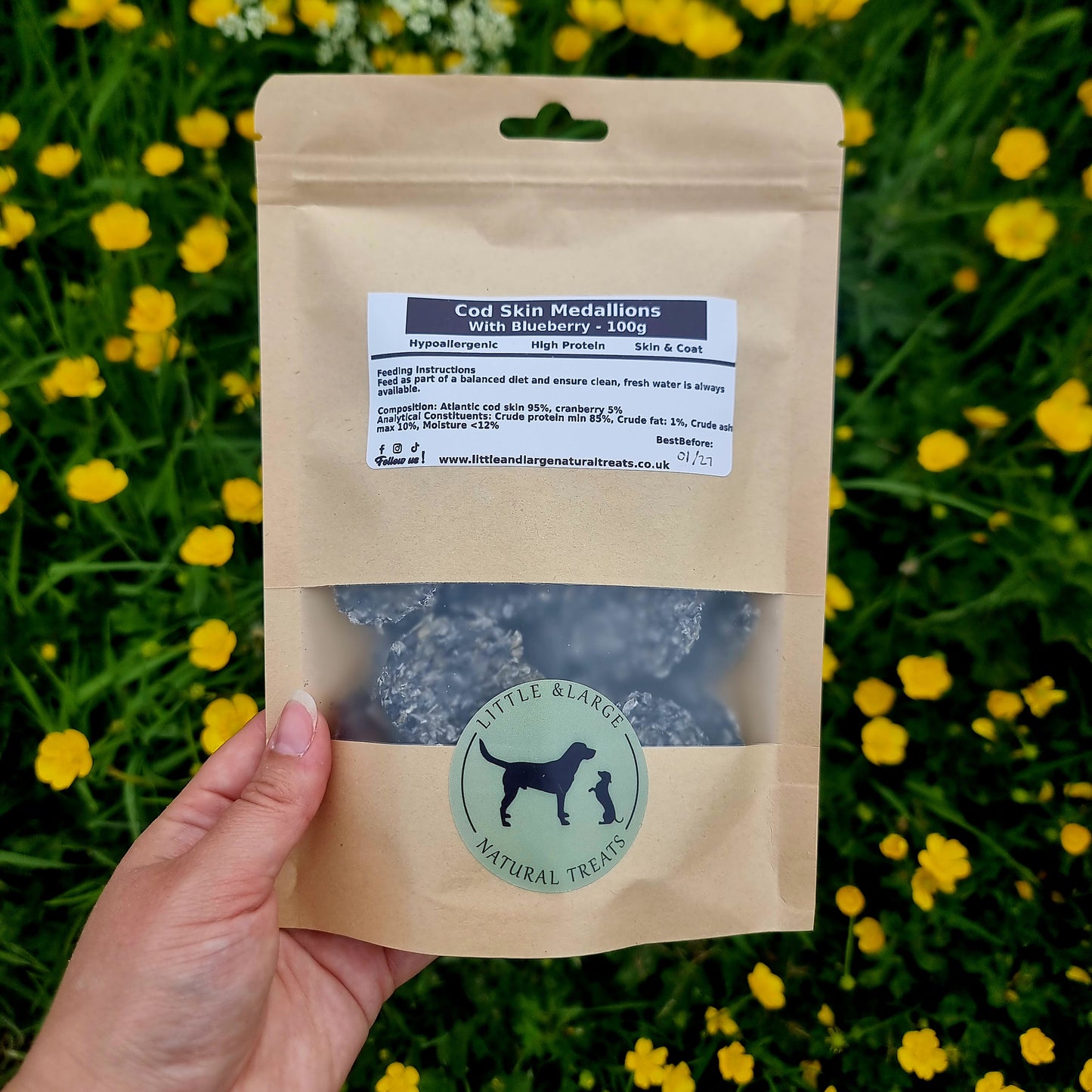 Cod Medallions with Blueberry